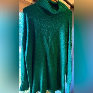 Pink lily oversized emerald sweater